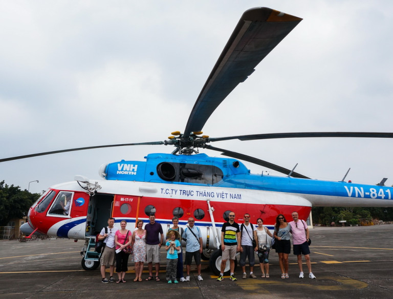 Helicopter Mi-17 at Gia Lam Heliport