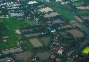 Red River Delta View from Helicopter