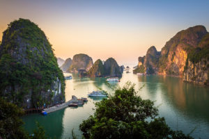 Dau Be island in Halong Bay