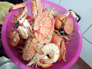 Seafood at Ngoc Vung Island, Halong Bay - Vietnam