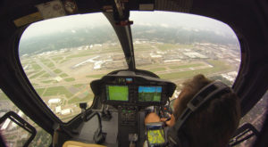 View from Bell 505 helicopter cabin