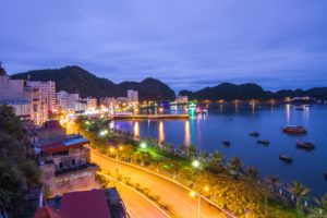 Cat Ba Town at Night
