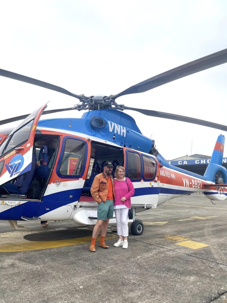 Helicopter EC155 B1 for flight to Halong Bay